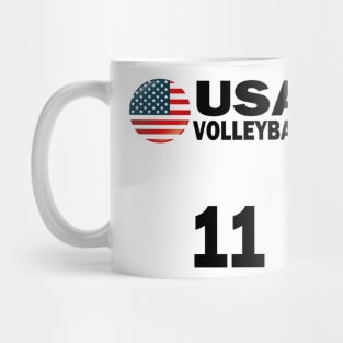 USA Volleyball #11 T-shirt Design Mug